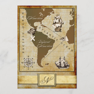 Carte Vintage Invitations à la fête d'anniversaire
