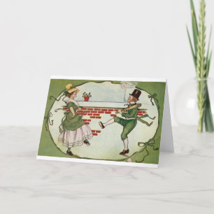 Carte vintage irlandaise Jig St. Patrick's Day Car