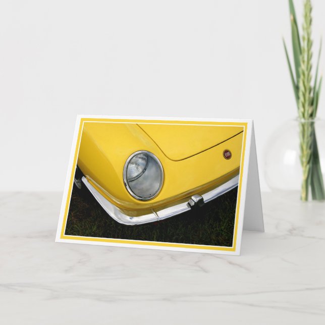 Carte Vintage jaune (Devant)