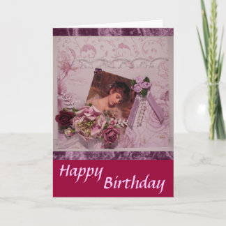 Carte Vintage Joyeux anniversaire-3