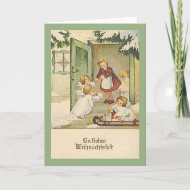 Carte Vintage Joyeux Noël (Devant)