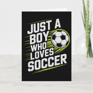 Carte Vintage Juste un garçon qui aime jouer au football
