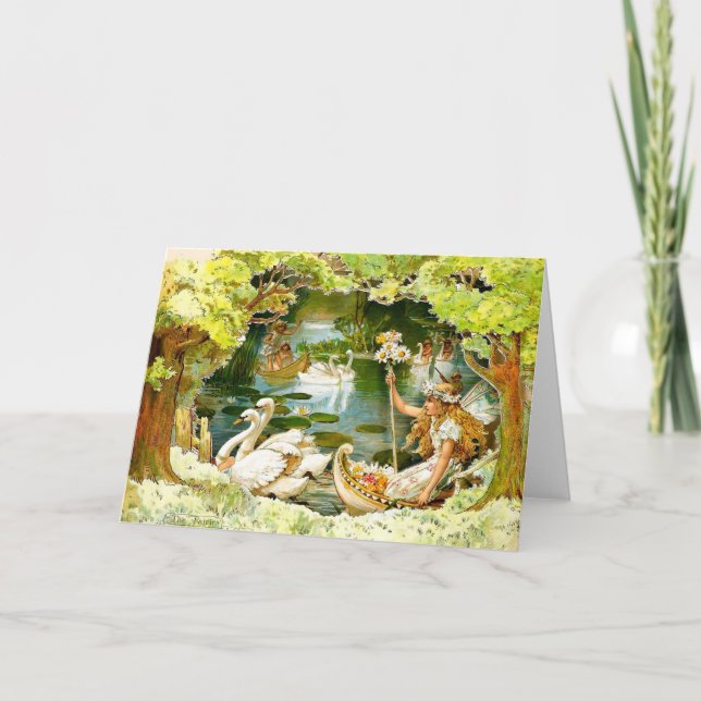Carte Vintage Le Lac Fairies (Devant)
