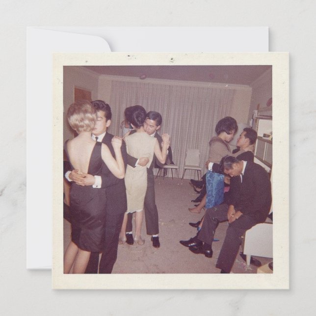 Carte vintage "Lente Danse" (Devant)