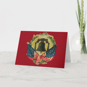 Carte Vintage Liberty Bell Greeting Cards