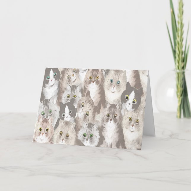 Carte vintage Louis Wain Cat Card (Devant)