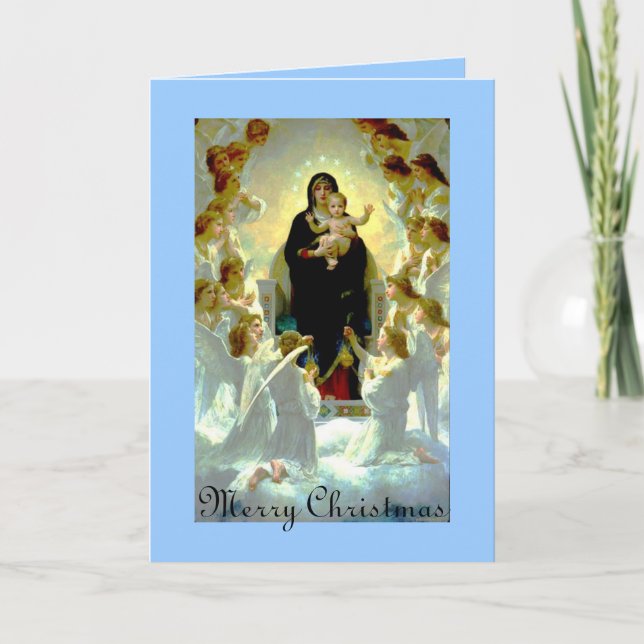 Carte vintage Madonna Christmas (Devant)