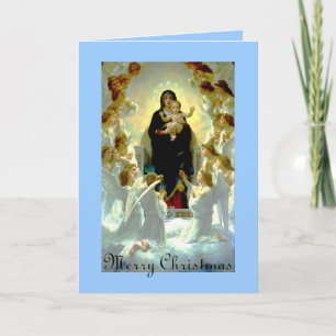 Carte vintage Madonna Christmas