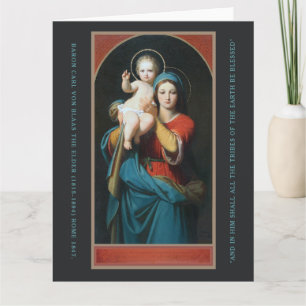 CARTE VINTAGE MADONNA ET ENFANT CHRIST