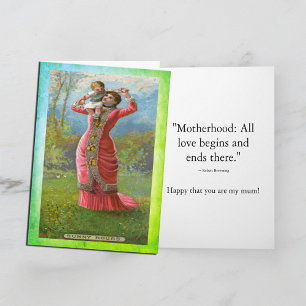 Carte Vintage maman Heures ensoleillées Fête des mères