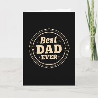 Carte Vintage Meilleur Papa Ever – Fête des Pères