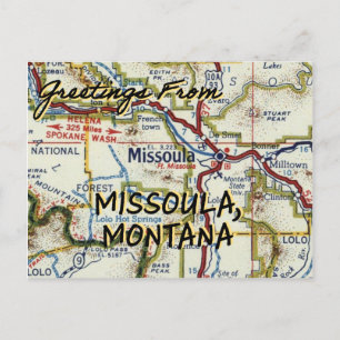 Carte Vintage Missoula MT