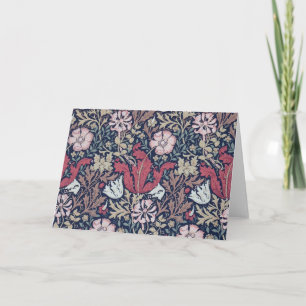 Carte Vintage motif floral, William Morris