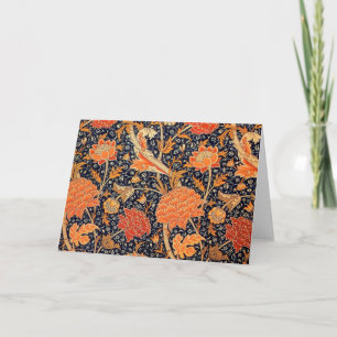 Carte Vintage motif floral, William Morris
