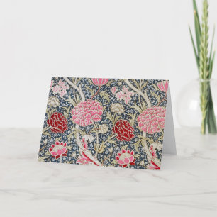 Carte Vintage motif floral, William Morris