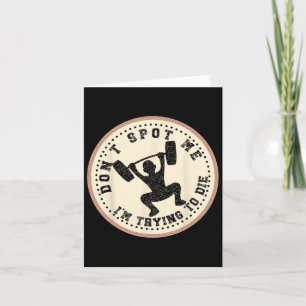 Carte Vintage Ne me repérez pas J'essaie de mourir Bodyb