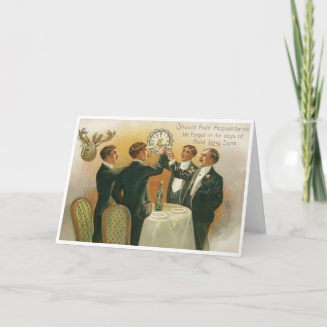 Carte Vintage New Year (Devant)
