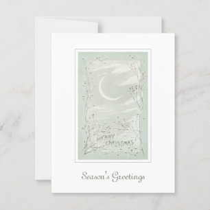 Carte Vintage Noël Elégant Nordic Holiday Art