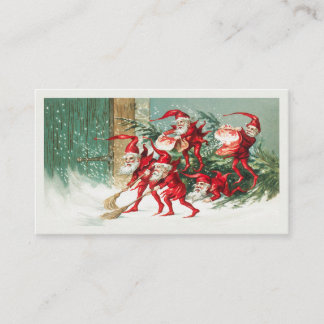 Carte Vintage Noël Enclôture