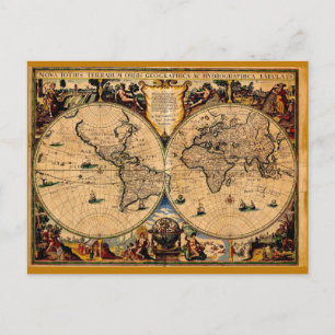 Carte vintage Nova totius terrarum 1625