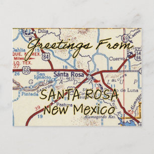Carte Vintage père Noël Rosa NM