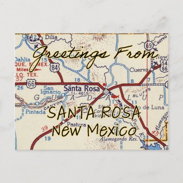 Carte Vintage père Noël Rosa NM (Devant)