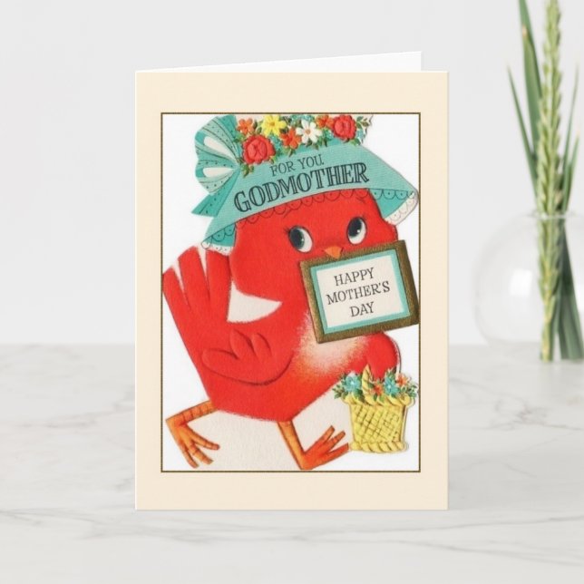 Carte vintage pour la fête des mères pour la mère (Devant)