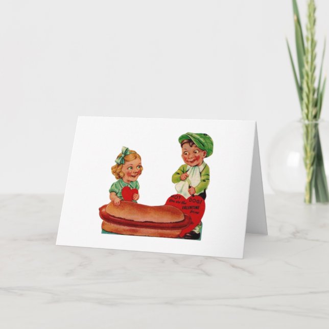 Carte vintage pour la Saint-Valentin (Devant)