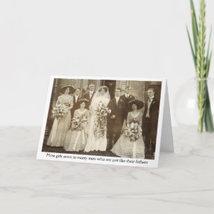 Carte Vintage - Pourquoi les mères pleurent sur les Mari