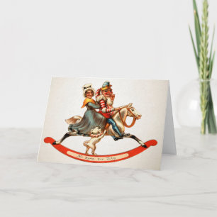 Carte vintage Punch et Judy Holiday