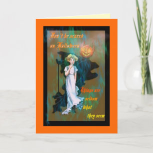 Carte vintage "regard " de Halloween