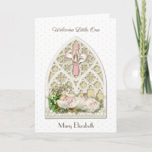 Carte Vintage Religieux Nouvelle Bébée Vierge Marie