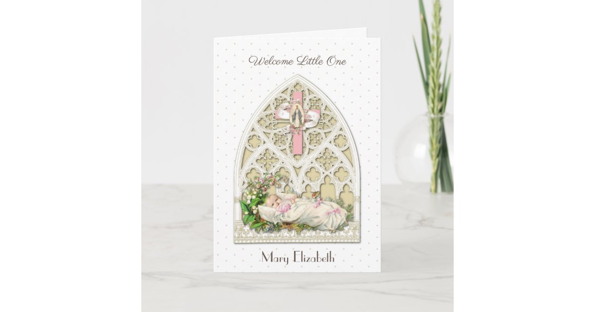 Carte Vintage Religieux Nouvelle Bebee Vierge Marie Zazzle Ca