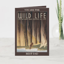 Vintage Retro Wild Life Fête des pères papa extéri