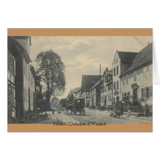 Carte vintage : Rhoden - duché de Waldeck