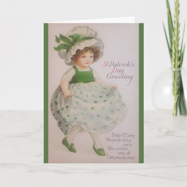 Carte Vintage Saint-Patrick (Devant)