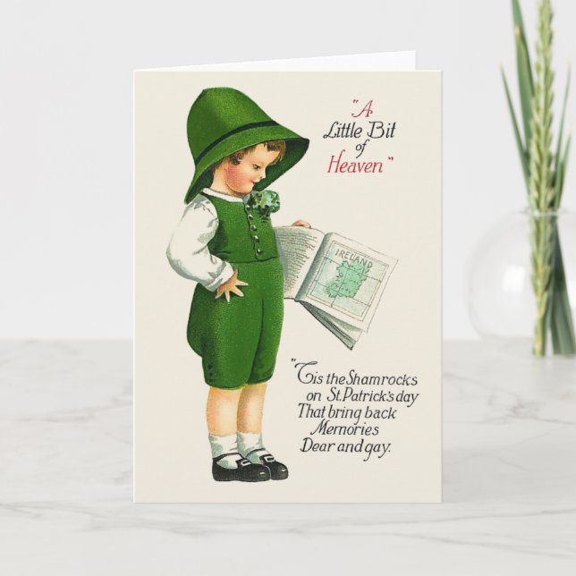 Carte Vintage Saint-Patrick (Devant)
