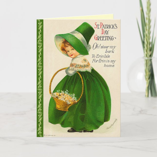 Carte Vintage Saint-Patrick (Devant)