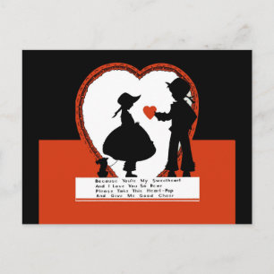 Carte vintage Saint-Valentin
