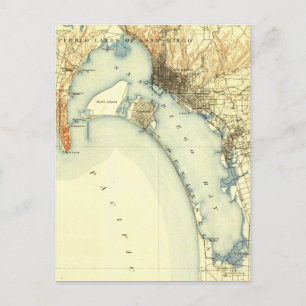 Carte Vintage San Diego