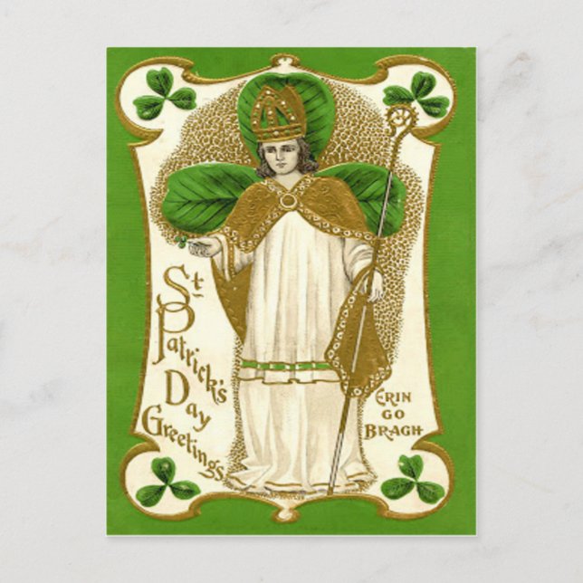 Carte vintage St Patrick St Patrick (Devant)