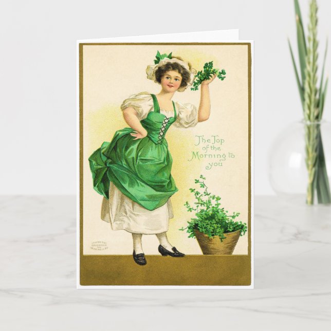 Carte vintage St Patrick's Day (Devant)