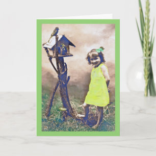 Carte vintage St. Patrick's Day Beauté pieds nus