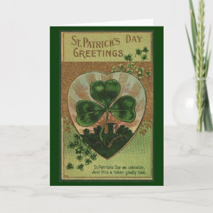 Carte vintage St. Patrick's Day Card