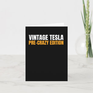 Carte Vintage Tesla - Édition Pré-Dingue Magnet Ou Stick