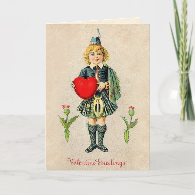 Carte vintage très spéciale de Valentine (Devant)