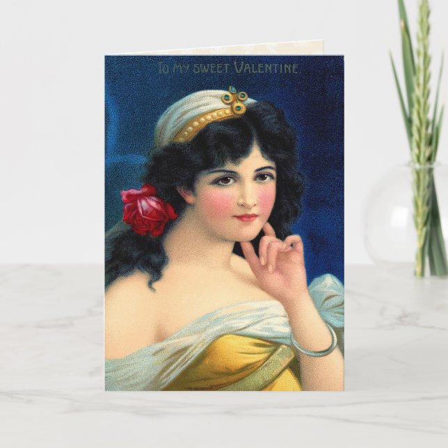 Carte vintage très spéciale de Valentine (Devant)