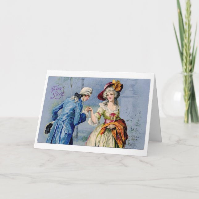 Carte vintage True Love (Devant)