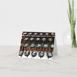 Carte Vintage Typewriter Keys