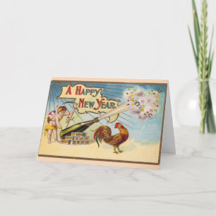 Carte Vintage - Une Bonne Année,